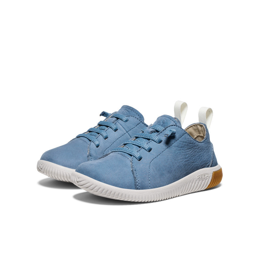 Keen Little Kids' KNX Leather Sneaker | Coronet Blue/Vapor
