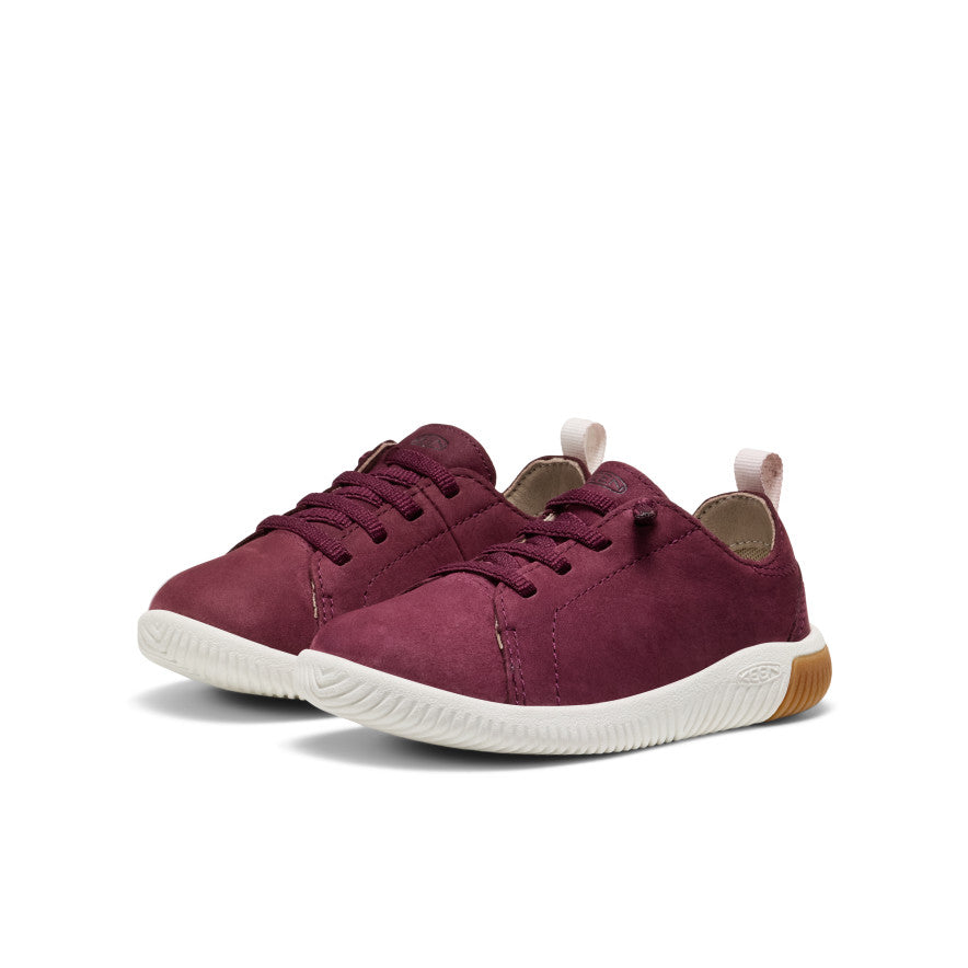 Keen Little Kids' KNX Leather Sneaker | Fig/Star White