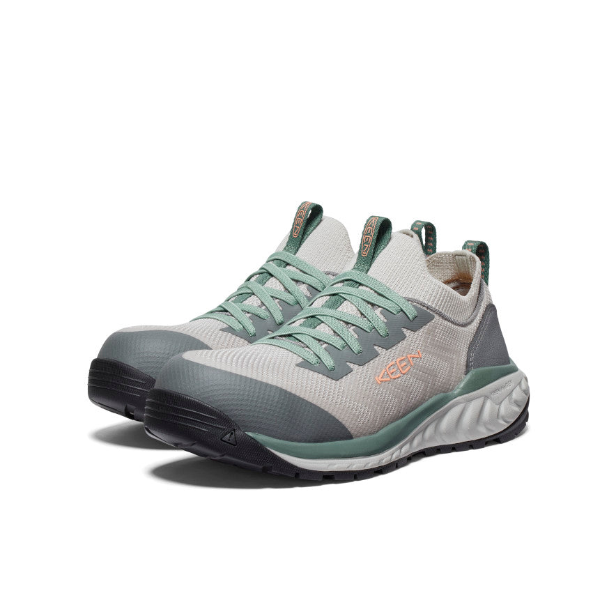 Keen Women's Arvada Shift Work Sneaker (Carbon Toe) | Steel Grey/Granite Green