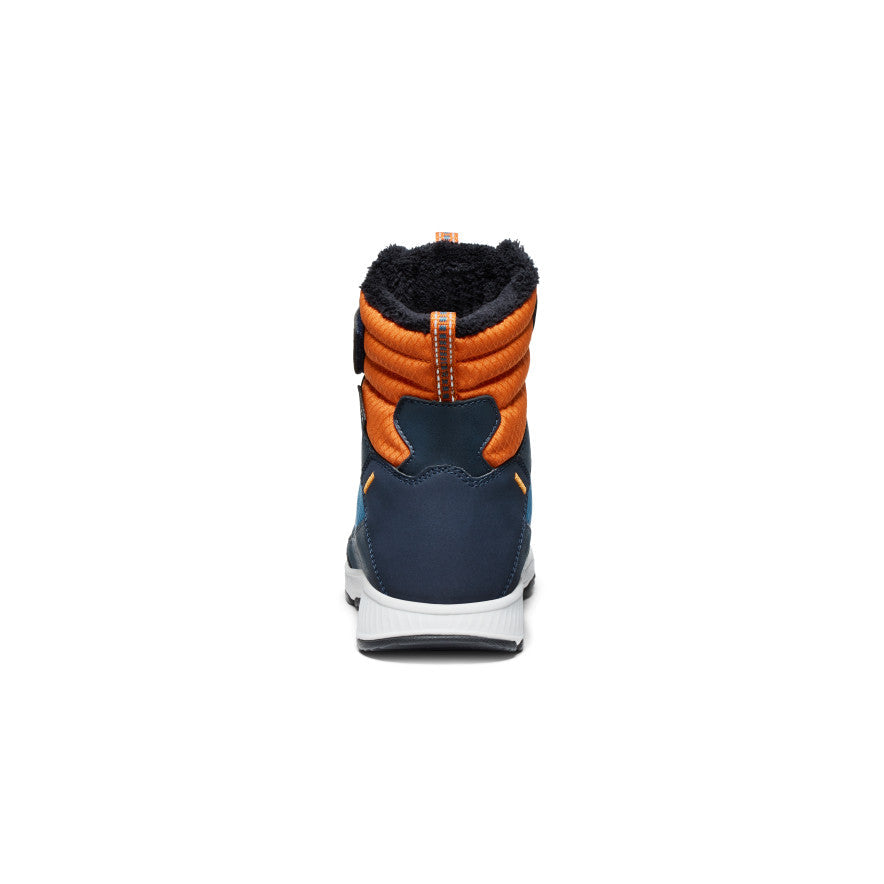 Keen Big Kids' Skua Waterproof Winter Boot | Sky Captain/Gold Flame