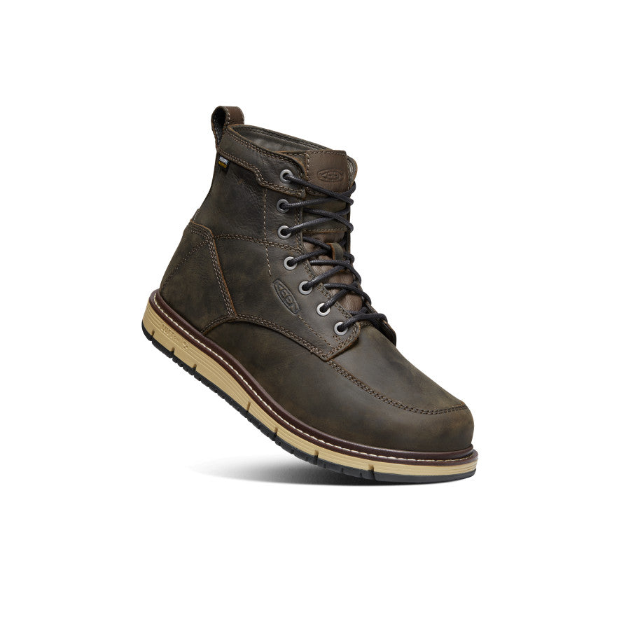 Keen Men's San Jose 6" Waterproof Boot (Soft Toe) | Cascade Brown