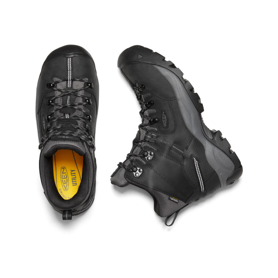 Keen Men's Pittsburgh Energy 6" Waterproof Boot (Carbon Toe) | Black/Forged Iron