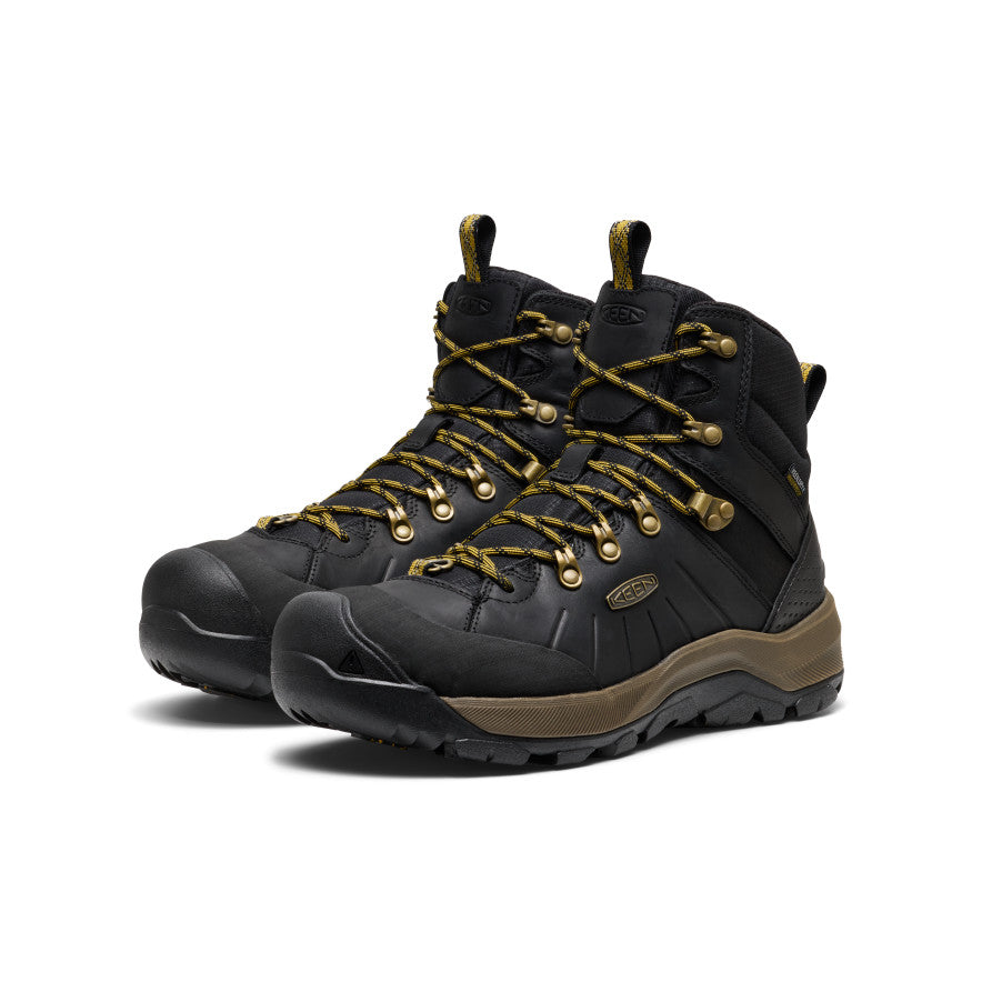 Keen Men's Revel IV Polar Waterproof Boot | Black/Lemon Curry