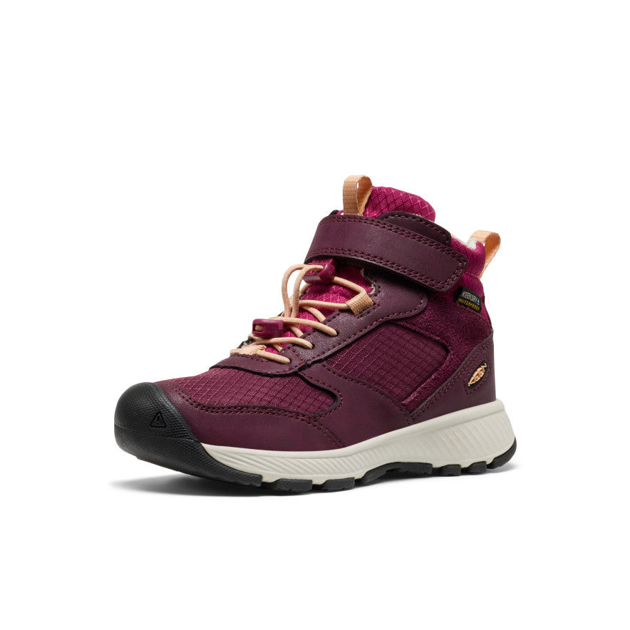 Keen Little Kids' Skua Waterproof Boot | Fig/Peach Fuzz