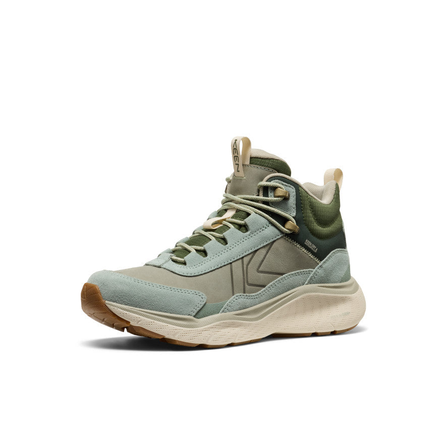Keen Women's Leiki Waterproof Leather Hiking Boot | Iceberg Green/Bronze Green