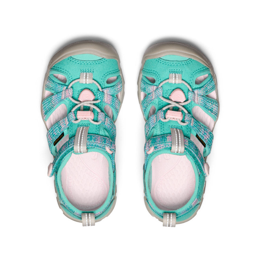 Keen Little Kids' Seacamp II CNX | Bright Aqua/Giggle Pink