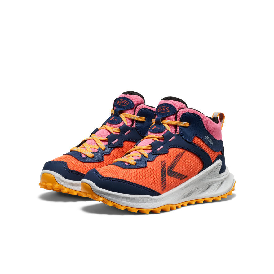 Keen Big Kids' Zionic Waterproof Boot | Naval Academy/Nasturtium