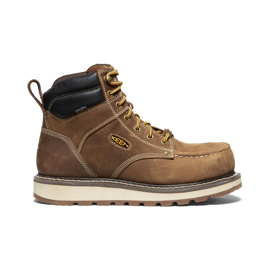 Keen Men's Cincinnati 6" Waterproof Boot (Carbon Toe) | Belgian/Sandshell