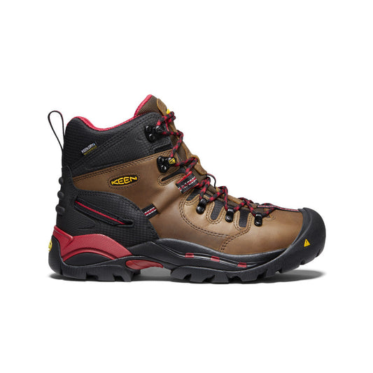 Keen Men's Pittsburgh 6" Waterproof Boot (Steel Toe) | Bison