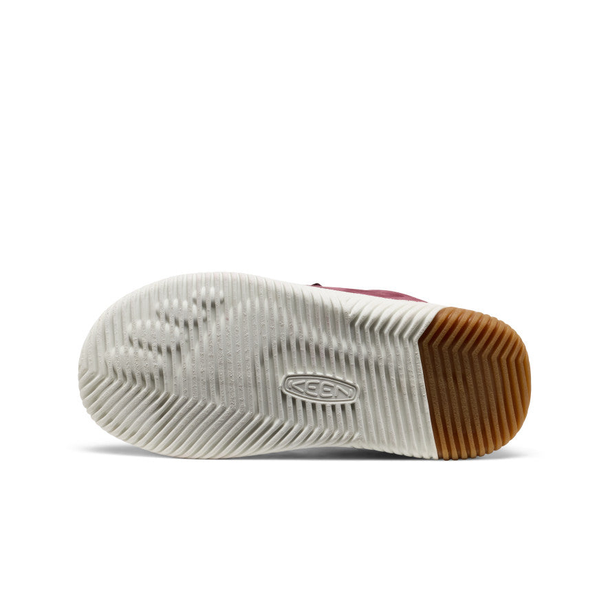 Keen Big Kids' KNX Leather Sneaker | Fig/Star White