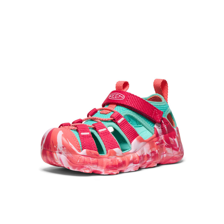 Keen Little Kids' Hyperport H2 Sandal | Raspberry/Pool Blue