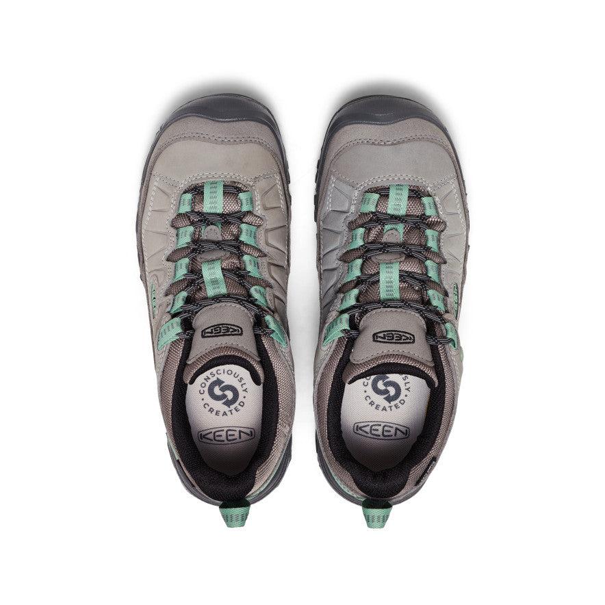 Keen Women's Targhee IV Waterproof Hiking Shoe | Alloy/Granite Green