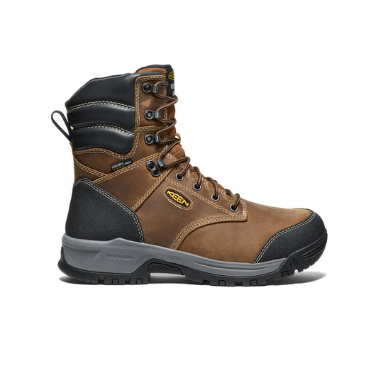 Keen Men's Evanston 8" Insulated Waterproof Boot (Soft Toe) | Bison/Black