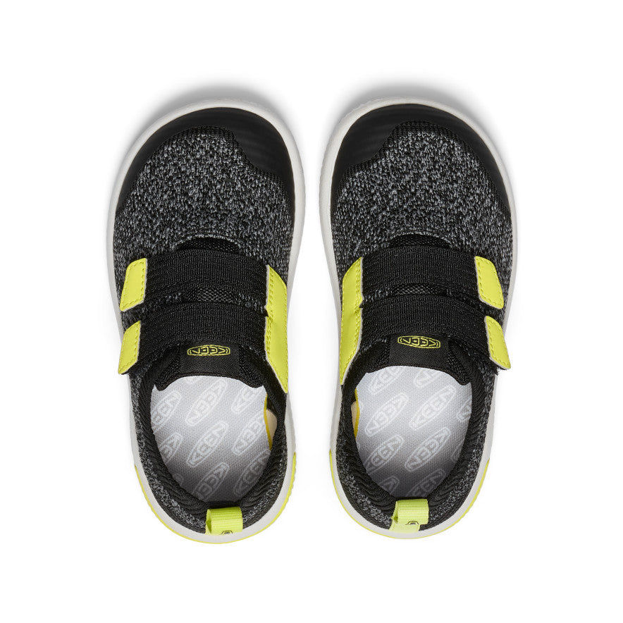 Keen Little Kids' KNX Knit Double Strap | Black/Evening Primrose