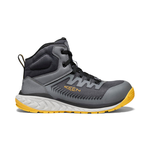  Men's Arvada Mid Work Sneaker (Carbon Toe) | Black/Keen Yellow