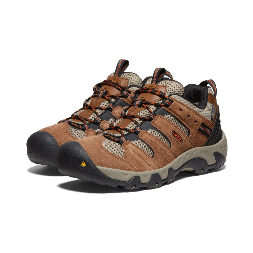 Keen Men's Headout Waterproof Hiking Shoe | Bison/Fossil Orange