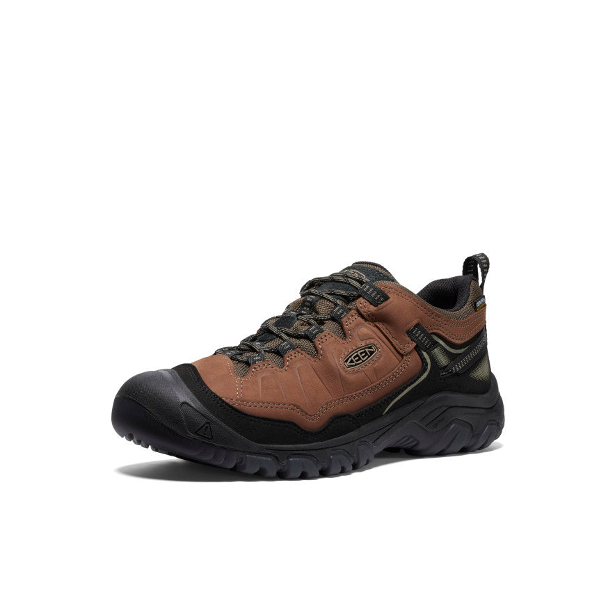 Keen Men's Targhee IV Wide Waterproof Hiking Shoe | Bison/Black