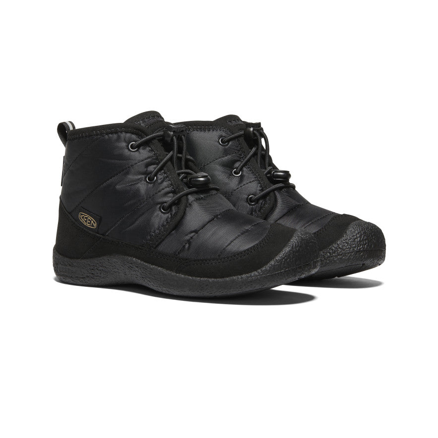 Keen Big Kids' Howser II Waterproof Chukka | Black/Black