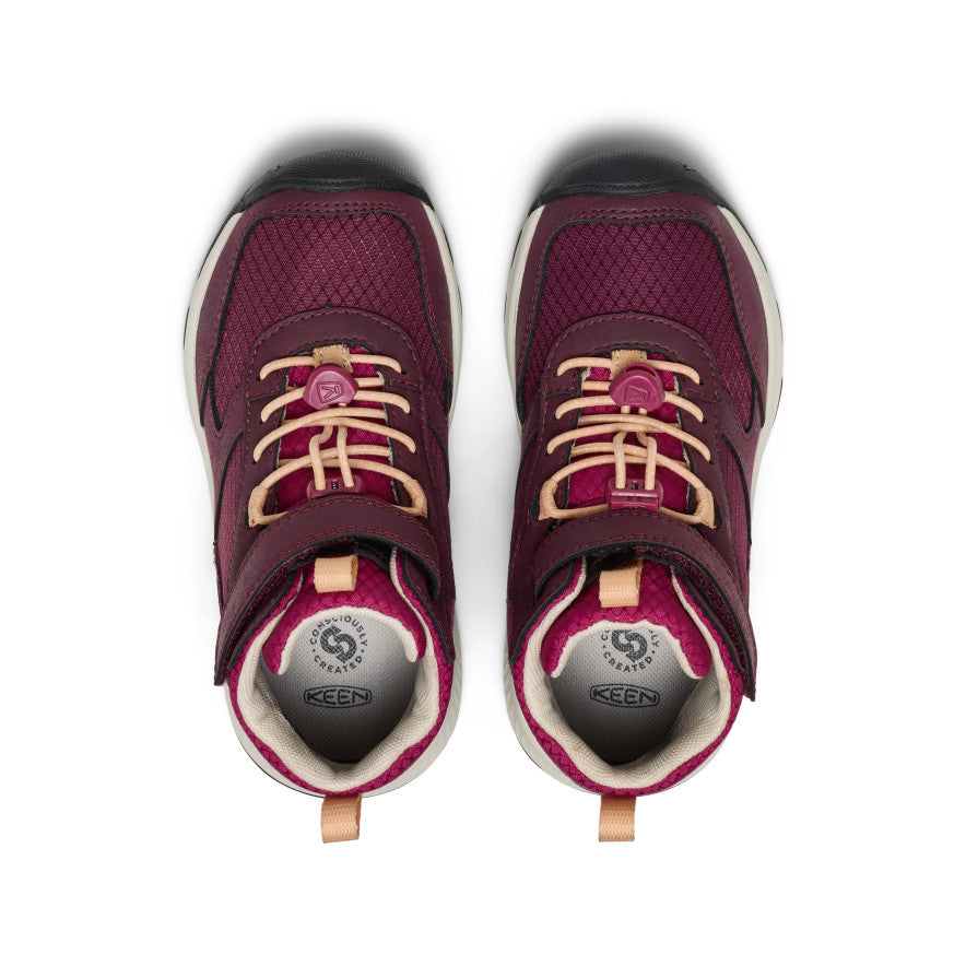Keen Little Kids' Skua Waterproof Boot | Fig/Peach Fuzz