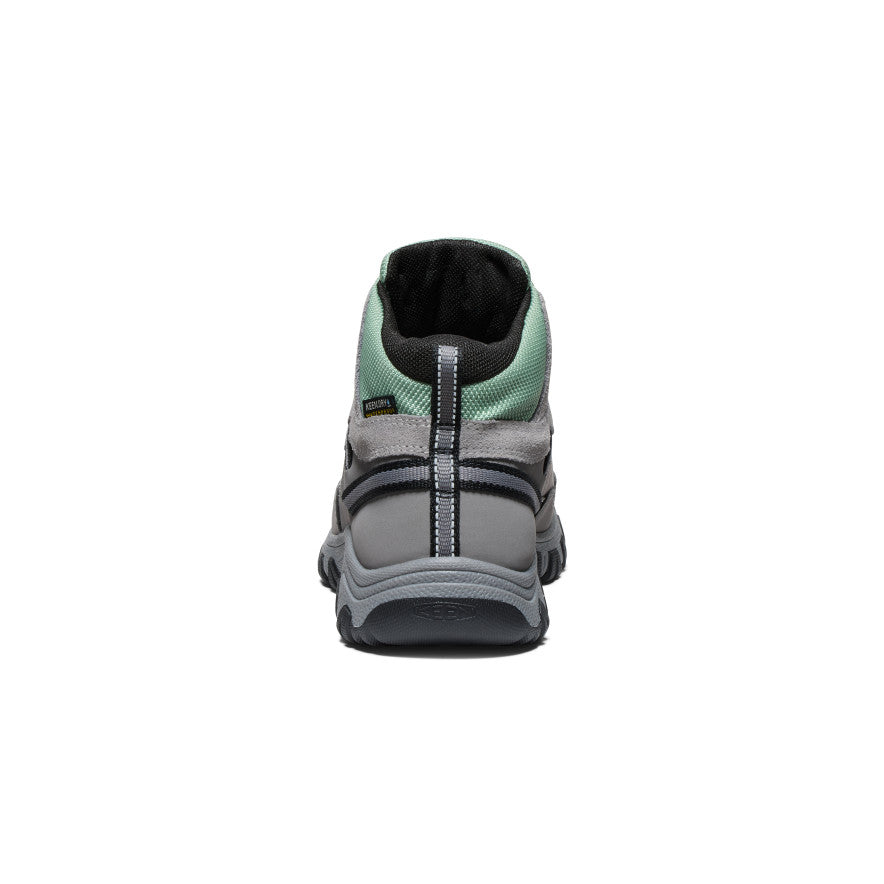 Keen Big Kids' Targhee IV Waterproof Hiking Boot | Alloy/Granite Green