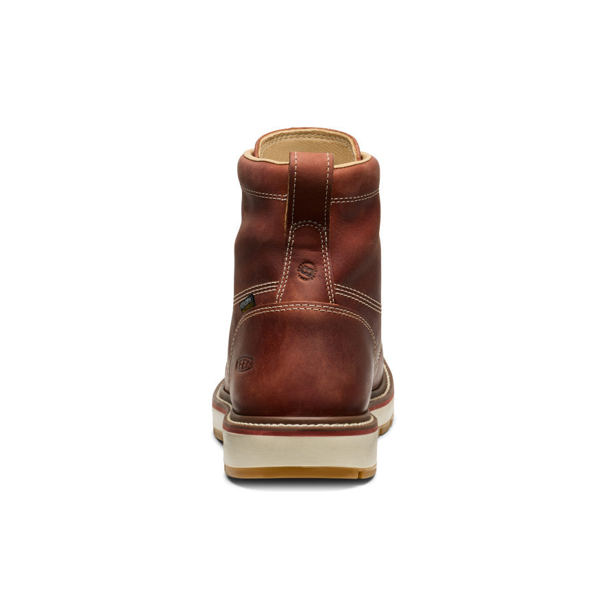 Keen Men's Liberty 6" Waterproof 90° Heel Boot (Carbon Toe) | Bombay Brown/Gum