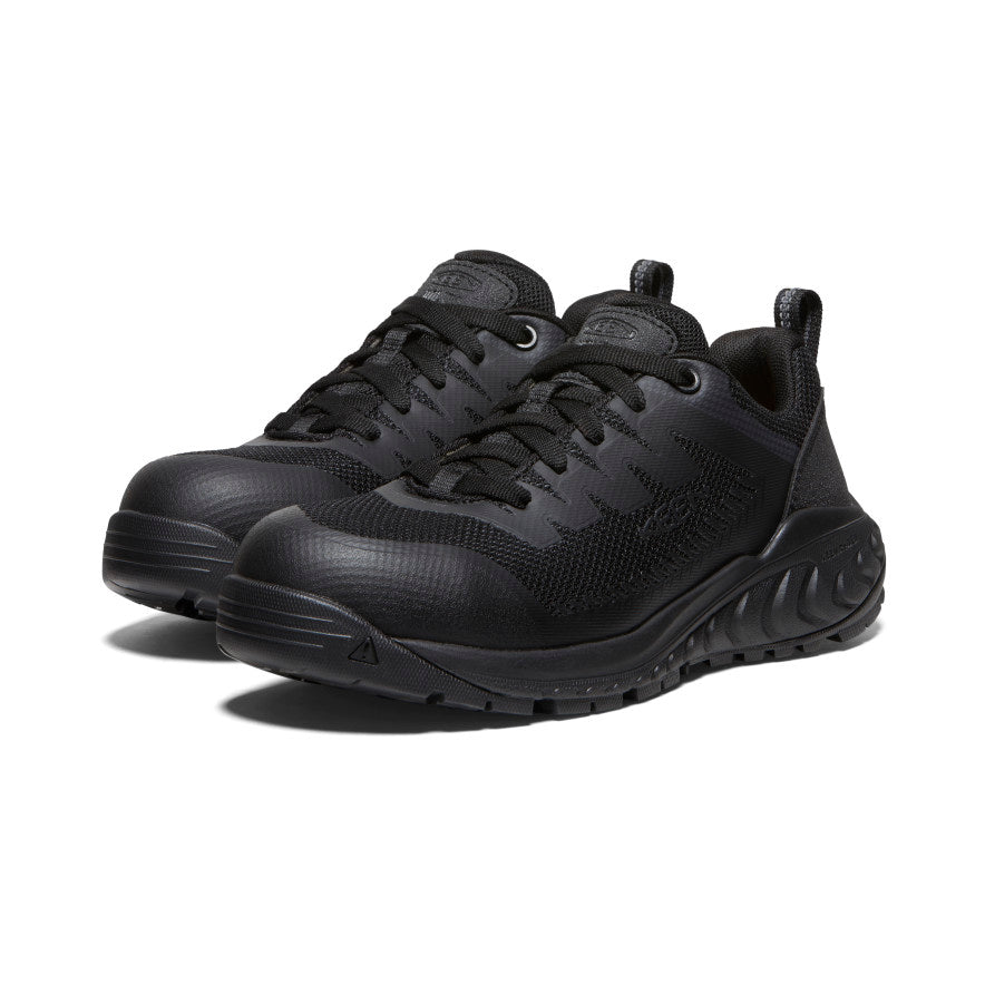 Keen Women's Arvada ESD Work Sneaker (Carbon Toe) | Black/Black