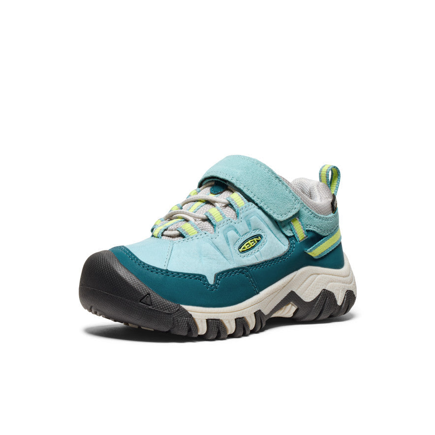Keen Little Kids' Targhee IV Waterproof Hiking Shoe | Reef Waters/Daiquiri Green