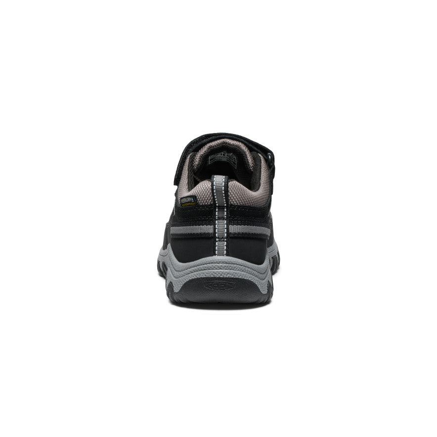 Keen Little Kids' Targhee IV Waterproof Hiking Shoe | Black/Steel Grey