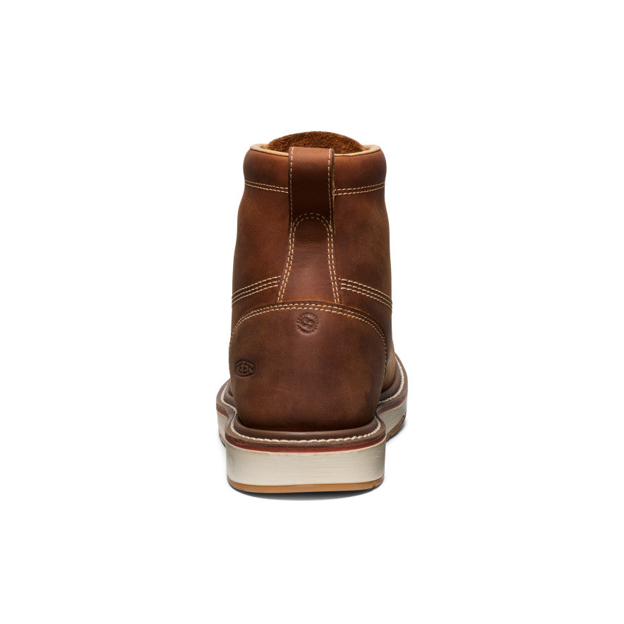 Keen Men's Liberty 6" Boot (Soft Toe) | Leather Brown/Birch