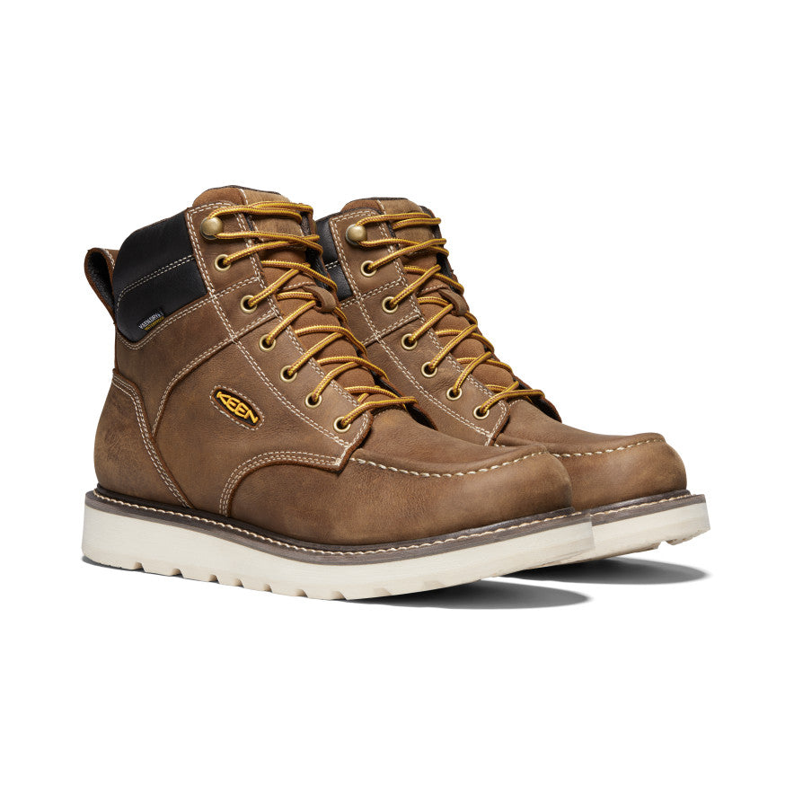 Keen Men's Cincinnati 6" Waterproof Boot (Soft Toe) | Belgian/Sandshell