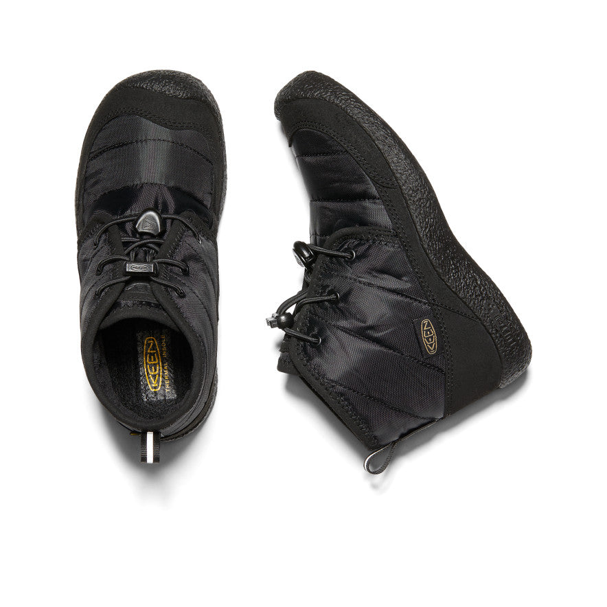 Keen Big Kids' Howser II Waterproof Chukka | Black/Black
