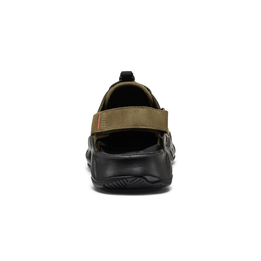 Keen Men's Hyperport Fisherman Leather Sandal | Dark Olive/Black