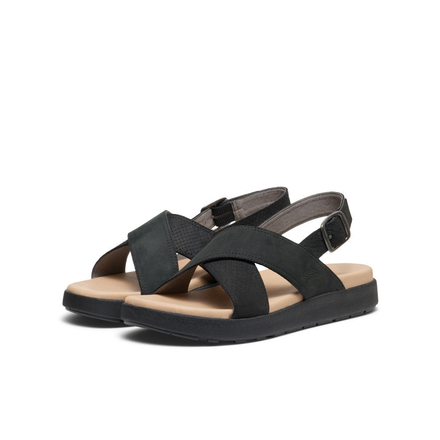 Keen Women's Elle Luxe Cross Strap Sandal | Black/Black