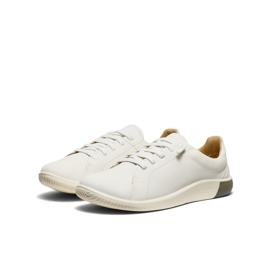 Keen Women's KNX Leather Sneaker | Star White/Star White