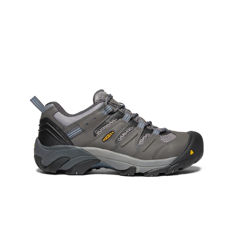 Keen Men's Lansing Low (Steel Toe) | Magnet/Majolica Blue