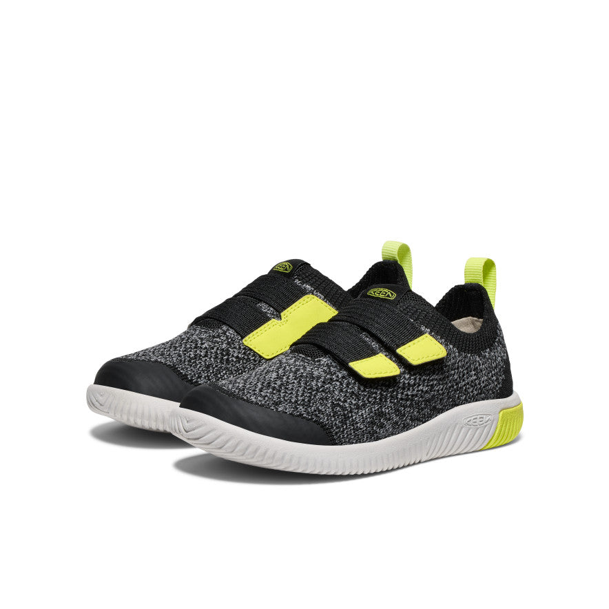 Keen Little Kids' KNX Knit Double Strap | Black/Evening Primrose