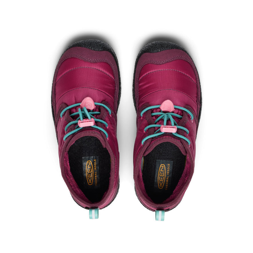 Keen Big Kids' Howser II Waterproof Chukka | Beaujolais/Pool Blue