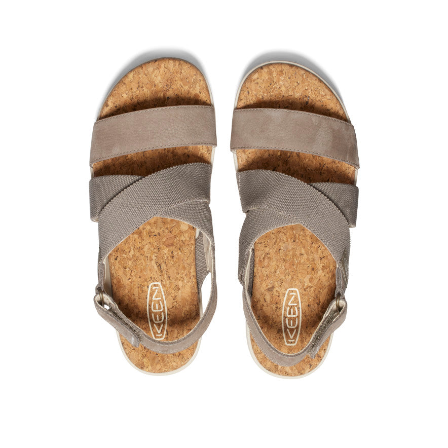 Keen Women's Elle Criss Cross Sandal | Brindle/Birch