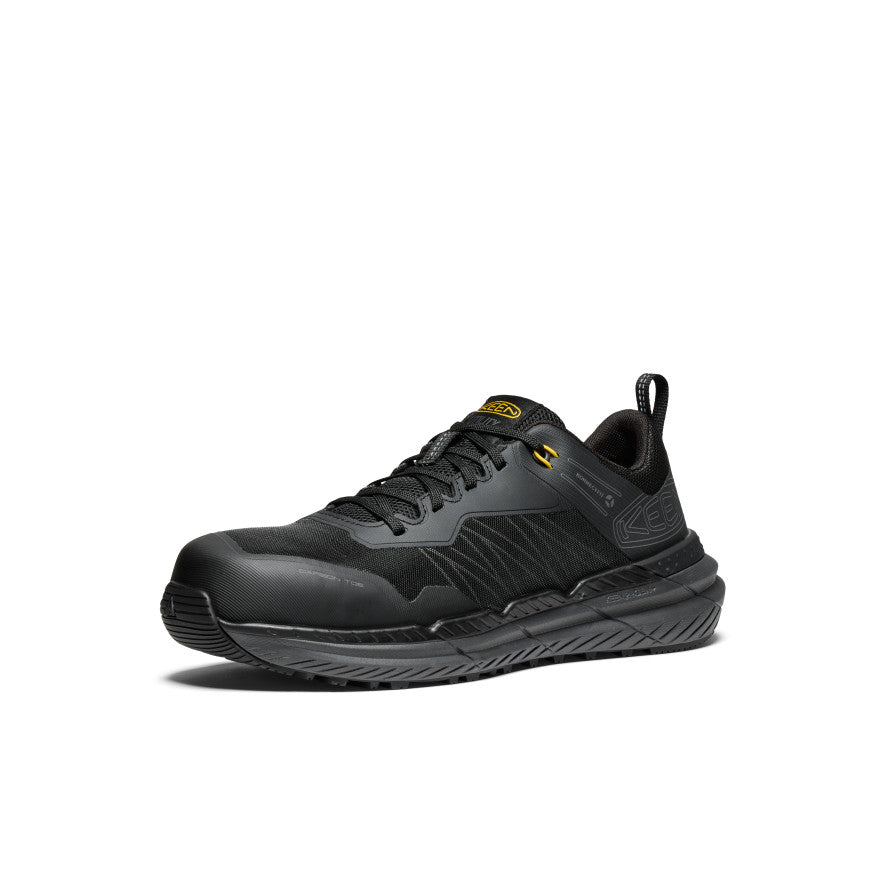Keen Men's Speedworks Work Sneaker (Carbon Toe) | Black/Steel Grey