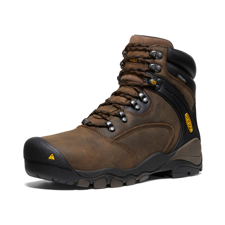 Keen Men's Louisville 6" Waterproof Boot (Steel Toe) | Cascade Brown