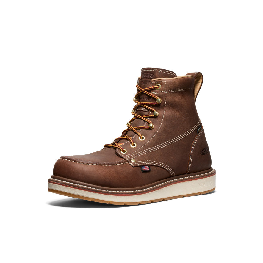 Keen Men's Liberty 6" Waterproof Boot (Carbon Toe) | Chestnut/Gum