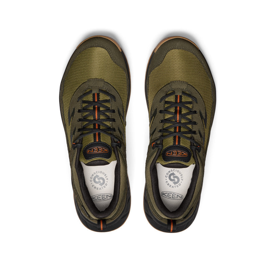 Keen Men's Hightrail Waterproof Hiking Shoe | Winter Moss/Gold Flame
