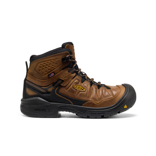Keen Men's Targhee IV Waterproof Work Boot (Soft Toe) | Belgian/Black