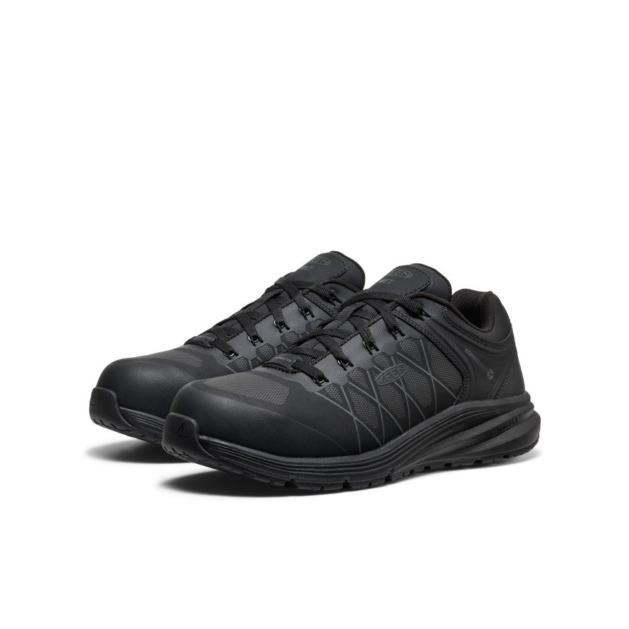 Keen Men's Vista Energy XT Work Sneaker INT MET (Carbon Toe) | Black/Magnet