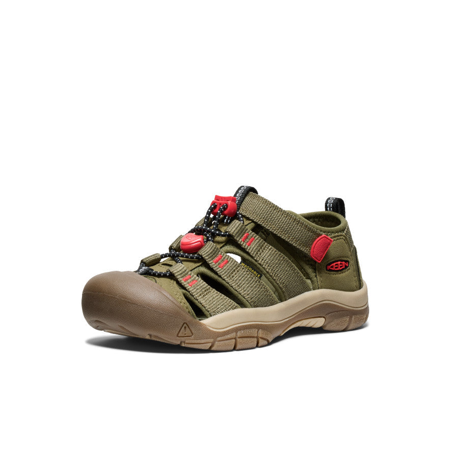Keen Big Kids' Newport H2 | Martini Olive/Aura Orange