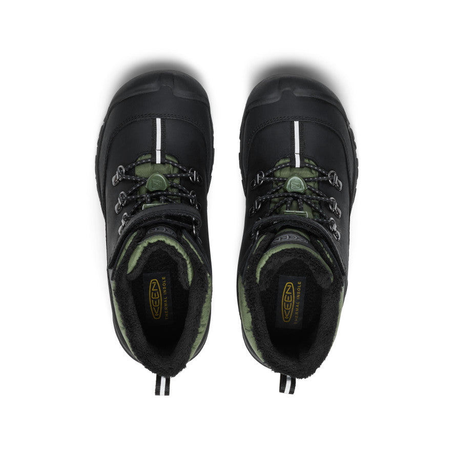 Keen Big Kids' Kanibou Waterproof Winter Boot | Black/Bronze Green