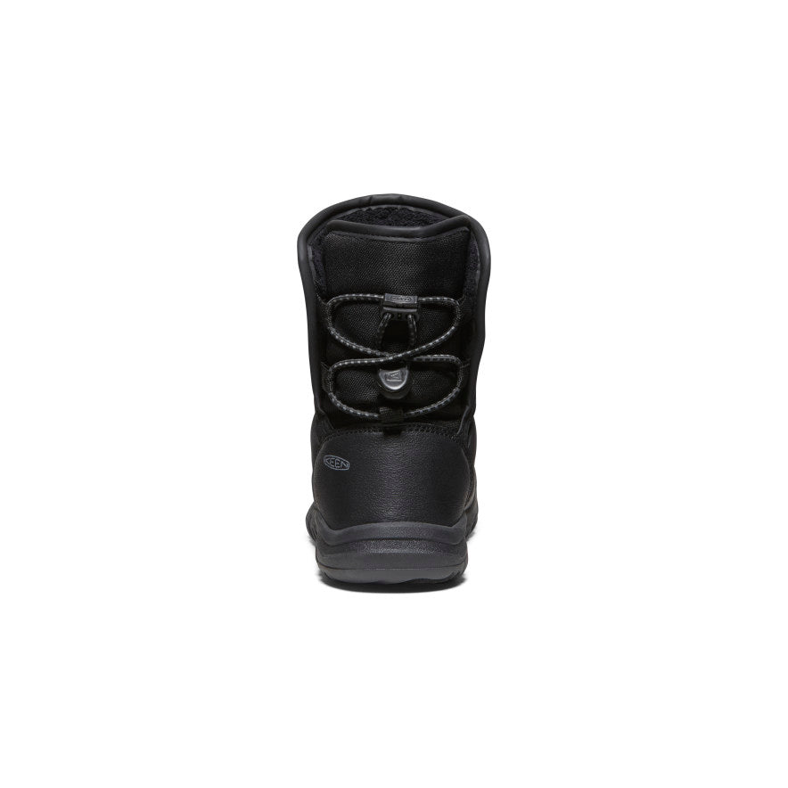 Keen Little Kids' Puffrider Waterproof Winter Boot | Black/Steel Grey