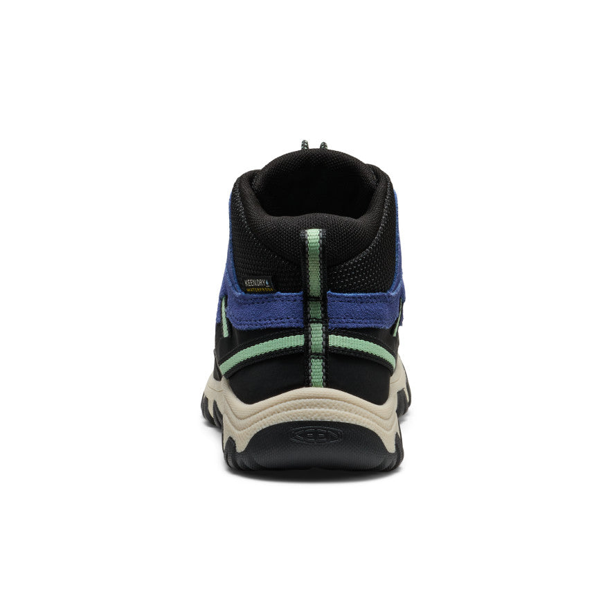 Keen Big Kids' Targhee IV Waterproof Hiking Boot | Skipper Blue/Hemlock