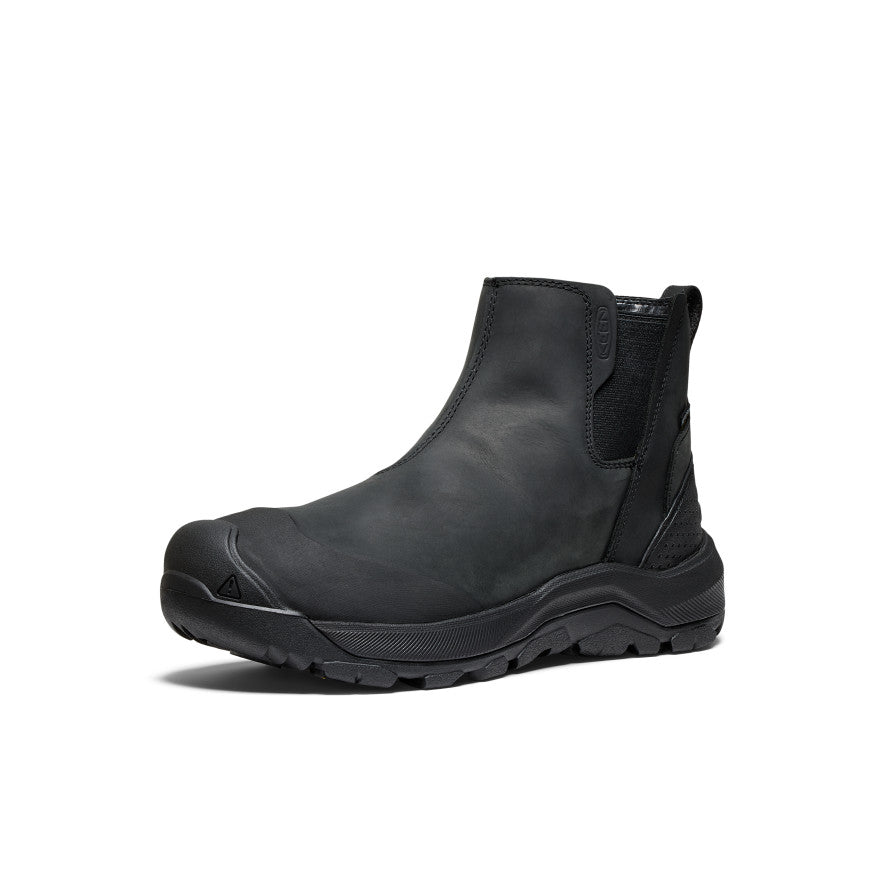 Keen Men's Revel IV Waterproof Chelsea | Black/Black