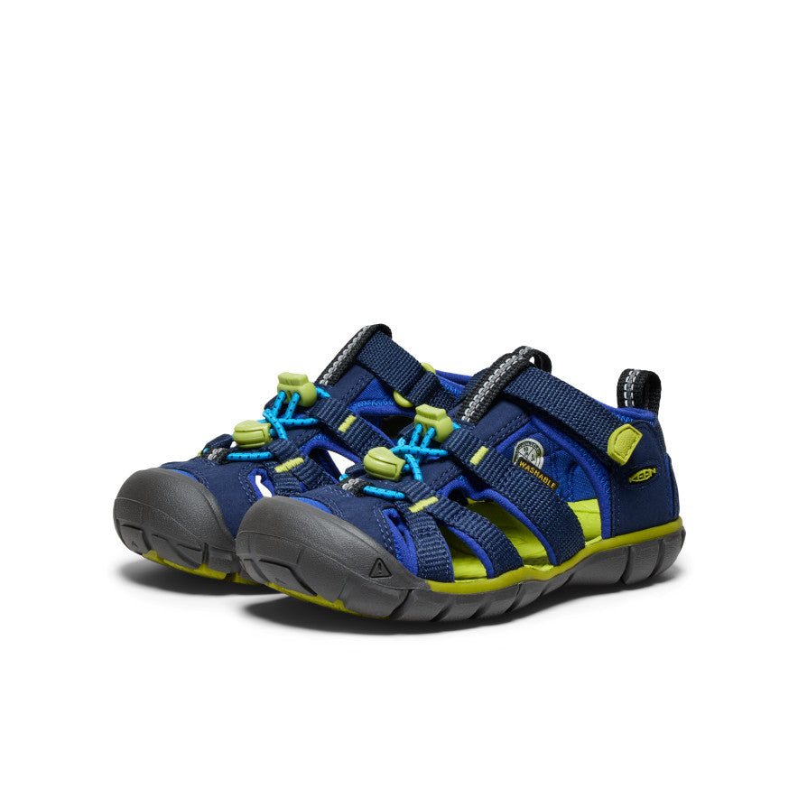 Keen Little Kids' Seacamp II CNX | Naval Academy/Chartreuse